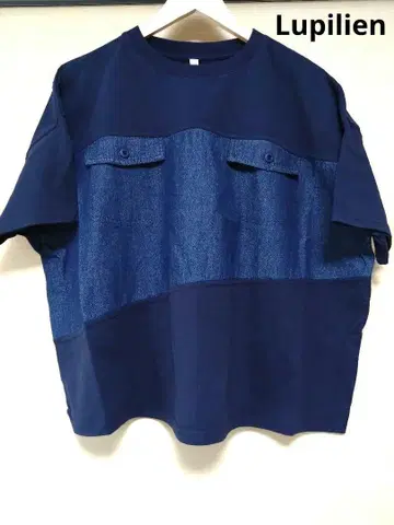 Lupilien 5.50Z 데님 천축 도킹 티셔츠 F