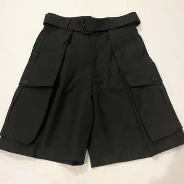 드리스반노튼 벨트 카고 하프 팬츠 울