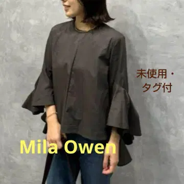 Mila Owen 블라우스 미사용, 택 포함, S 사이즈 상당, 우츠샤블