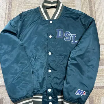 DSL 다크 그린 바시티 자켓 VENICE STATE
