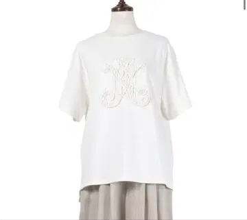 마사코 테라니시 HEMP (헴프) 로고 티셔츠 IVORY