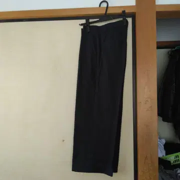 루미놀 네이비 와이드 팬츠 36