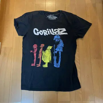Gorillaz 티셔츠 블랙 100% 코튼