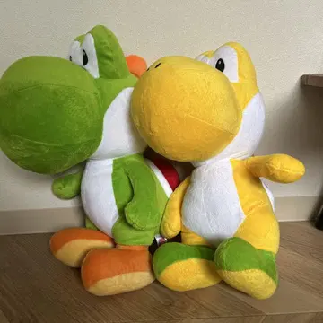 요시 봉제 인형 그린 컬러와 옐로우 컬러 약 40cm