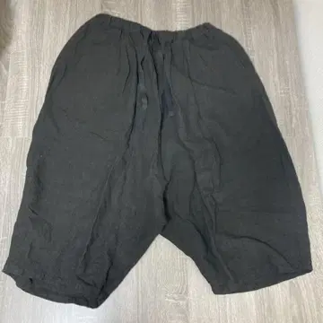 블랙 사루엘 팬츠 허리 끈 포함