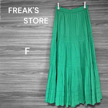 FREAK'S STORE [F] 플레어 롱 스커트 면 100% 여름