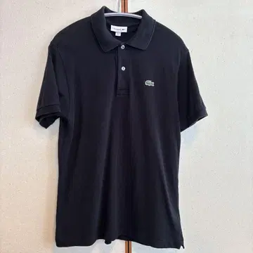 라코스테 블랙 피케 셔츠 US S