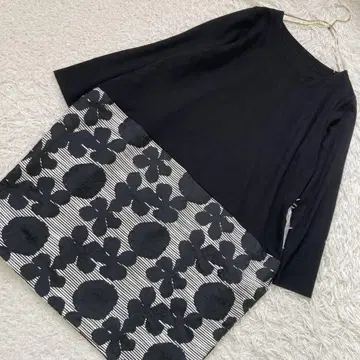Patterntorso 패턴 원피스 블랙 F 넉넉한 내추럴