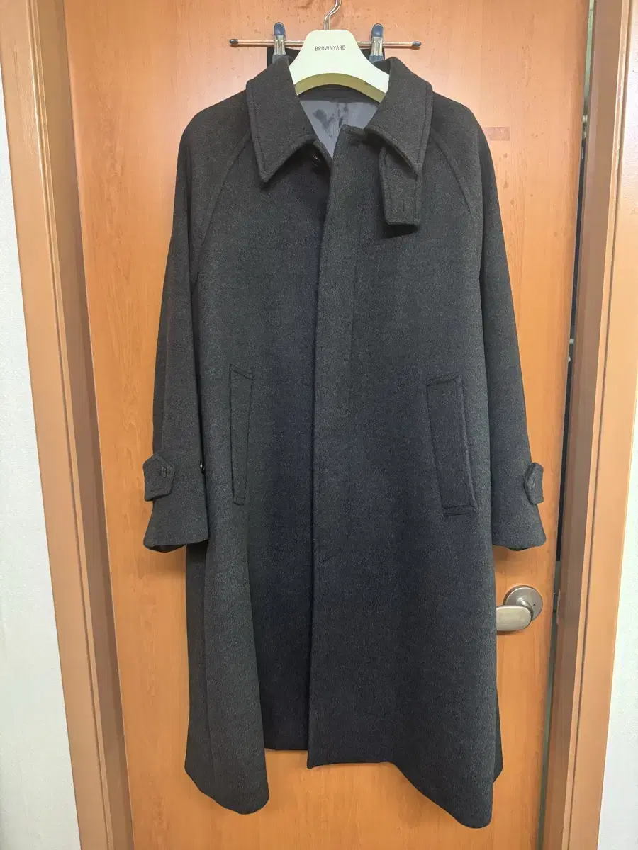Brownyard 23fw Balmacaan Coat Charcoal Size 3