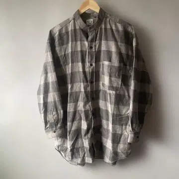 of Slow 그레이 계열 체크 롱 기장
