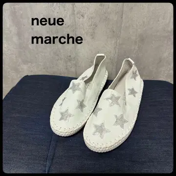 neue marche 슬립온 스타 모티브 스팽글 별 패턴