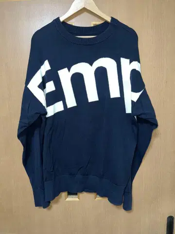 Emp Arm 로고 니트 스웨터 M 네이비