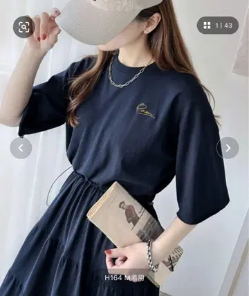 클래식 엘프 가슴 자수 드로스트 티어드 원피스