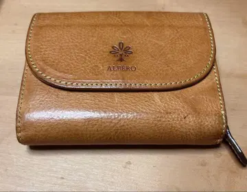 ALBERO 3단 폴더형 지갑 브라운