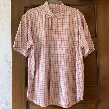 WALL GUY SHIRT PAPA 반팔 체크 셔츠 M