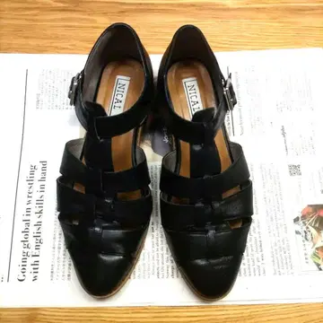 구르카 샌들 블랙 NICAL 23.5cm