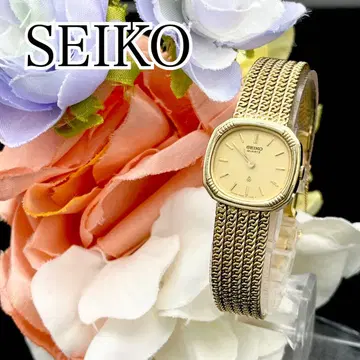 작동 손목시계 SEIKO 세이코 골드 새상품 배터리 여성용 D82