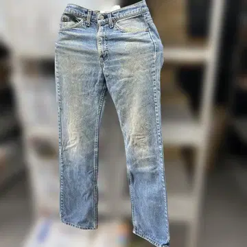 밝은 블루 스트레이트 레그 데님 D5