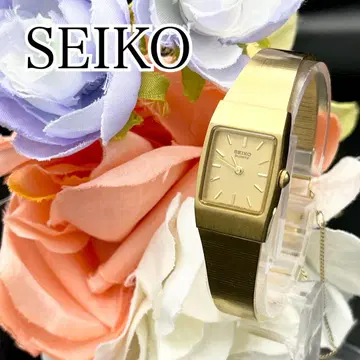 작동 손목시계 SEIKO 세이코 새상품 배터리 여성용 골드 D83