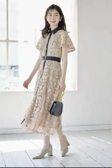 토코 클로젯 플라워 레이스 롱 원피스 M