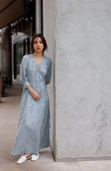 FRAY I.D 프레이 아이디 자카드 플라워 카슈쿨 원피스