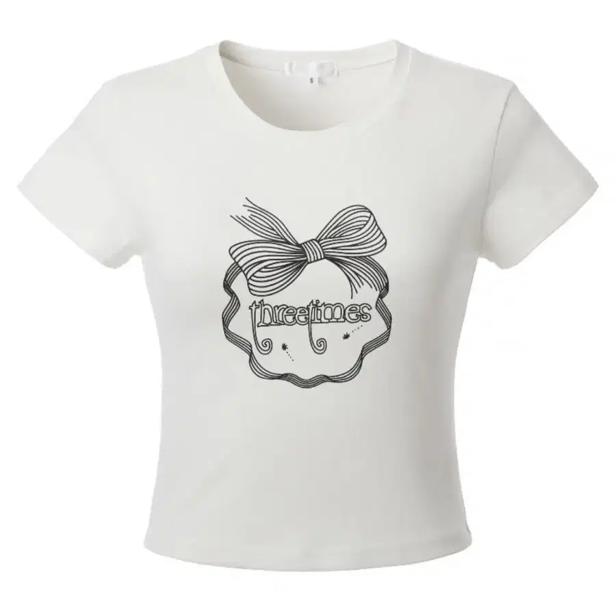 大人気 【threetimes】 Heart ribbon tee ★送料・関税込★ THREETIMES | 쓰리타임즈 Threetimes Heart Ribbon Tee M heart