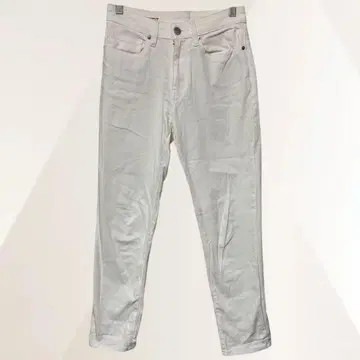 무인양품 무지리히린 Muji 청바지 화이트 여성용 23