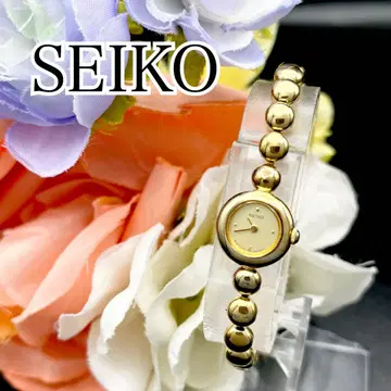 작동 손목시계 SEIKO 세이코 라운드 골드 새상품 배터리 D84