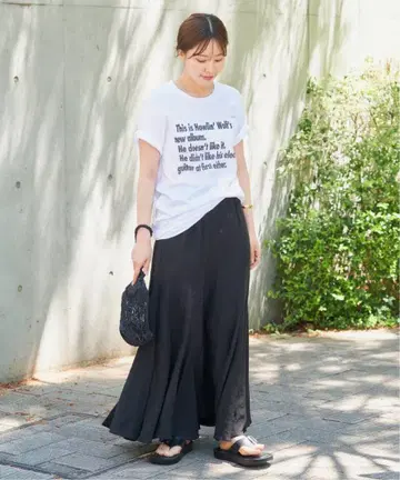 glace flare 스커트 블랙 36