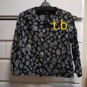 t.b 티비 라운드 옷깃 블라우스 사이즈 40 사이즈 L