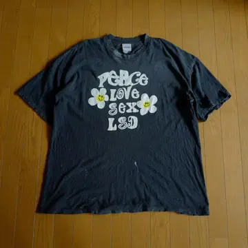 READYMADE PEACE LOVE SEX LSD 티셔츠 2XL