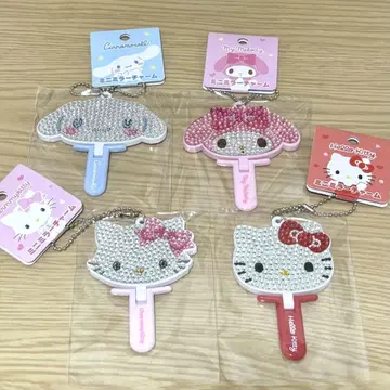 산리오 미니 거울 참 참키티, 헬로키티, 마이멜로디, 시나몬