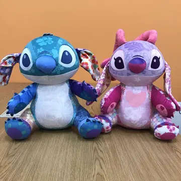 도쿄 디즈니 리조트 스티치 엔젤 봉제 인형 2개 세트