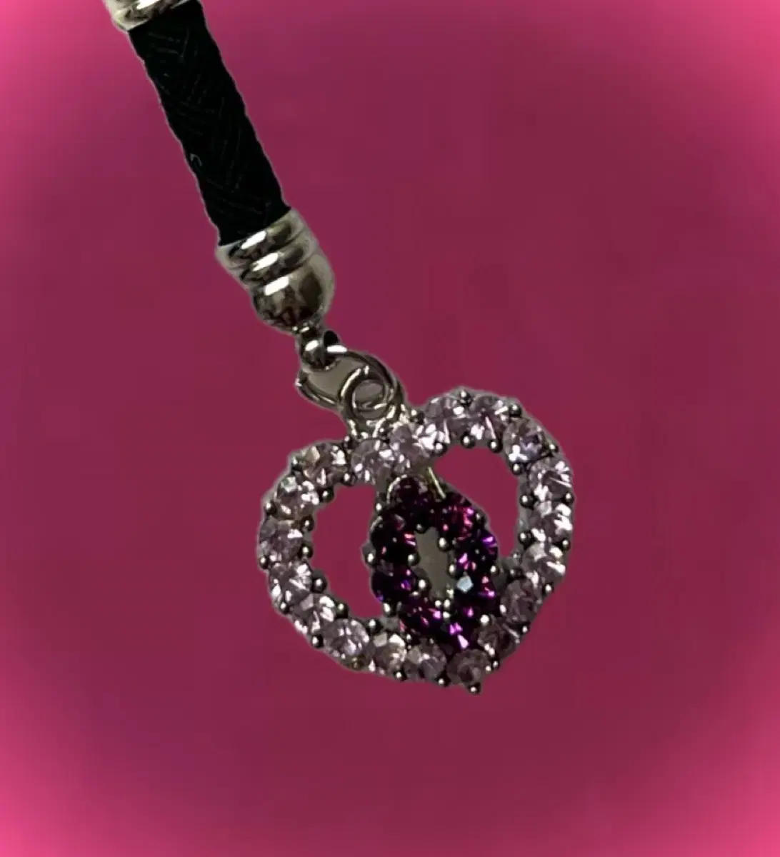 Vintage Oriental Gyaru Lolita hara zuu y2k qbic Bead Heart key Ring
