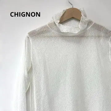 CHIGNON 시어 긴팔 상의