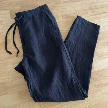 MUJI 무인양품 린넨 팬츠 네이비 S