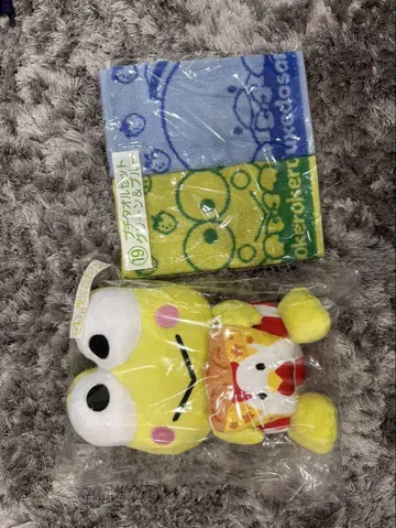 케로피 타월 2장 세트와 봉제 인형