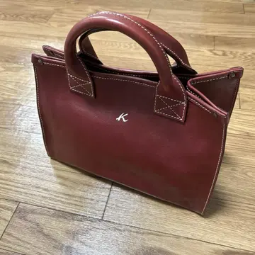 키타무라 2 핸드백 와인 레드