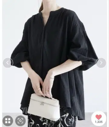 reca 스키퍼 블라우스 블랙