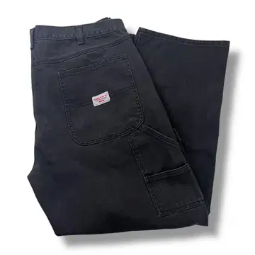 SMITH's WORKWEAR 스미스 블랙 데님 페인터 팬츠 40