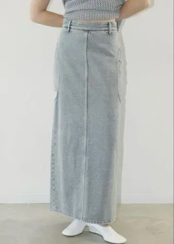 CLANE CIRCLE CUT LAYERED DENIM SKIRT 정품