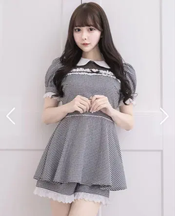 pium 코튼 프릴 도리 셋업