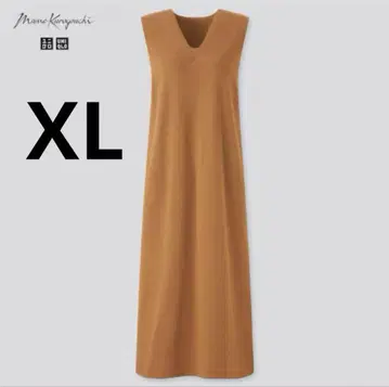 유니클로 마메쿠로구치 에어리즘 코튼 브라 원피스 브라운 XL