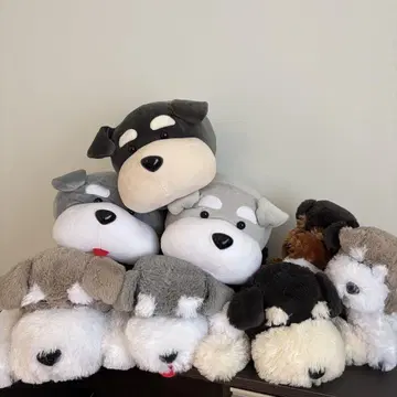 쿠타리 슈나우저 봉제 인형 8종 세트
