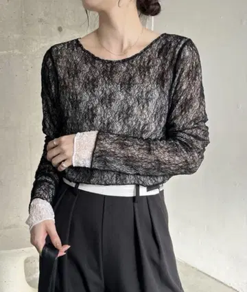 CAPRICIEUX LE'MAGE 레이스 긴팔 상의