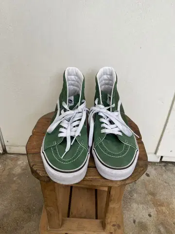 Vans 하이컷 스니커즈 그린 사이즈 US10