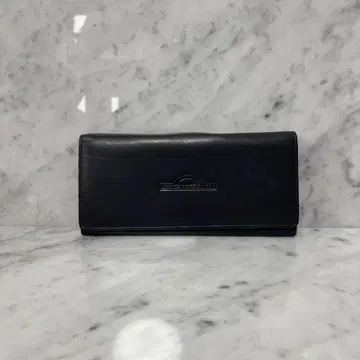 90s MONDINI 장지갑 블랙 검정 천연 가죽 가마구치 지갑