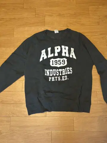 ALPHA INDUSTRIES 트레이닝복 L 사이즈 짙은 모스그린
