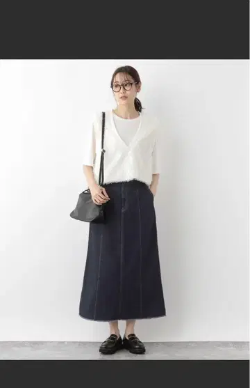 글로벌 워크 GOOD 데님 내로우 스커트