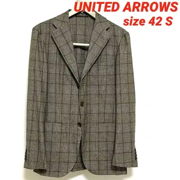 UNITED ARROWS 사이즈 42 S 모카 브라운 글렌체크